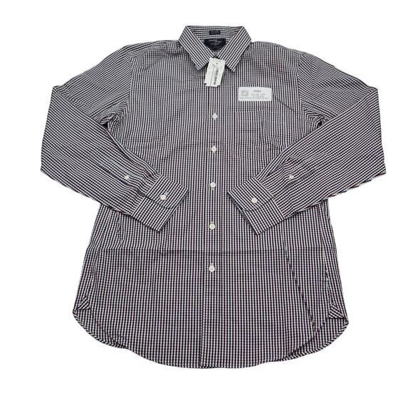 J CREW Shirt Mens S Multicolor Long Sleeve Button Up Collar Pocket Woven Cotton - Picture 1 of 16